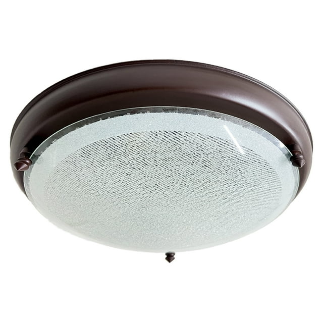 Lámpara De Techo Luz Ideal, Plafón 450 Chocolate Grande Azúcar.