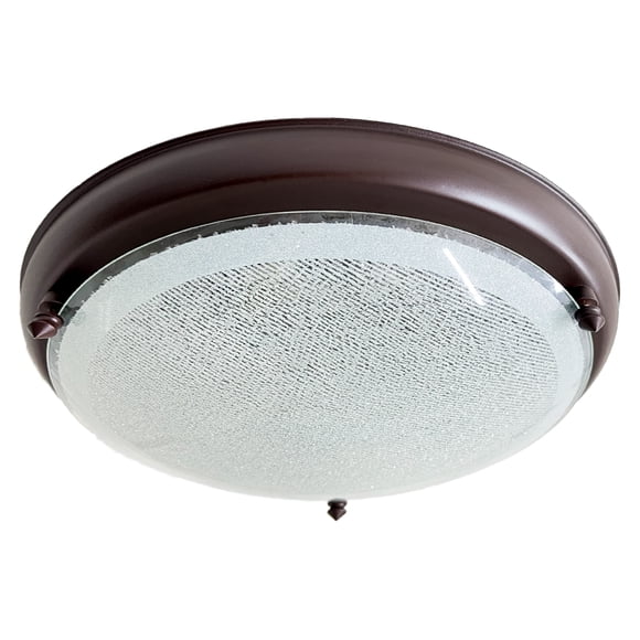 Lámpara De Techo Luz Ideal, Plafón 450 Chocolate Grande Azúcar.