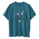 thumbnail image 4 of Fiudx Camisas para Mujer Jersey Casual de Manga Corta con Cuello Redondo y Estampado de Pascua para Mujer, 4 of 4