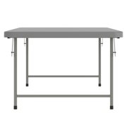 Flash Furniture 4.93-Foot Kid's Granite Gray Plastic Folding Table