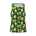 thumbnail image 4 of Easygdp St Patrick's Day10 Men's Tank Top, Sleeveless Muscle T Shirts, Breathable, Quick-Dry, Loose for Gym, Running, Fitness - X-Large, 4 of 9