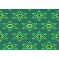 thumbnail image 1 of Ahgly Company Machine Washable Indoor Rectangle Transitional Medium Teal Green Area Rugs, 2' x 4', 1 of 7