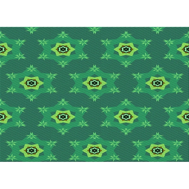 Ahgly Company Tapis Rectangulaire d'Intérieur Lavable en Machine Vert Sarcelle Moyen Transitionnel, 2 Pieds x 3 Pieds