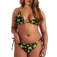 thumbnail image 5 of Yuyamidu Jamaica Heart Women Triangle Bikini Sets Lightweight Bathing Suit Quick Dry Bathing Swimwear Size XL Halter Two Piece Swimsuits, 5 of 6