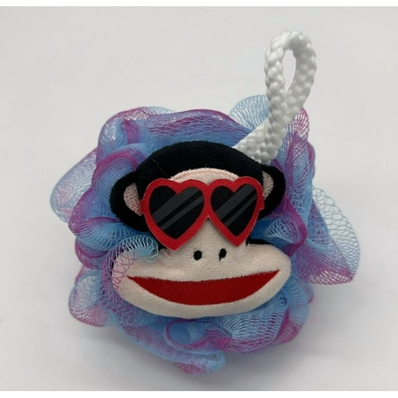 Paul Frank Character Bath Pouf, Dark Blue, Ages 3 , Fun for all ages, Make bath time exciting