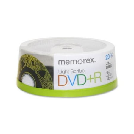 Memorex DVD Recordable Media - DVD+R - 16x - 4.70 GB - 20 Pack Spindle 2K90252