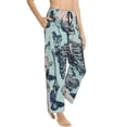 thumbnail image 2 of Balery Butterflies Skull Bows print Women's Pajama Pants,Ultra Lightweight Pjs,Lounge Pant-Medium, 2 of 9