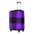 thumbnail image 2 of Kll Purple Buffalo Plaid Luggage Cover Suitcase Cover Suitcase Protector (Luggage not included)-X-Large, 2 of 8