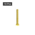 thumbnail image 3 of Unique Bargains Brass Hex Bolts, M6x50mm 10 Pack Fully Thread Grade 4.8 Machine Screws, 3 of 4