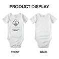 thumbnail image 3 of Half San Marino Is Better Than None Baby Bodysuits Newborn Clothes (White, 12-18 Months), 3 of 5