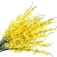 thumbnail image 6 of Artificial Orchids Flowers, 10 Pcs Silk Fake Orchids Flowers Long Stems Real Touch for Indoor Outdoor Wedding Home Office Decor - Yellow, 6 of 8