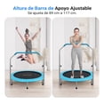 thumbnail image 4 of Trampolín Plegable 102 cm SereneLife, Trampolín Compacto para Ejercicio para Adultos, Brincolin con Manillar de Espuma, Equipamiento para Ejercicio Interior/Jardín, 100 kg, 4 of 7