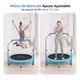 thumbnail image 4 of Trampolín Plegable 102 cm SereneLife, Trampolín Compacto para Ejercicio para Adultos, Brincolin con Manillar de Espuma, Equipamiento para Ejercicio Interior/Jardín, 100 kg, 4 of 7