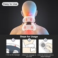 thumbnail image 4 of Portable Electric Neck Massager Cervical Massager for Neck Relaxation Pain Relief Heating Therapy 4 Massage Modes 9 Levels Intensity 10min Timing Built-in Rechargeable Battery with LCD Screen Remote, 4 of 9