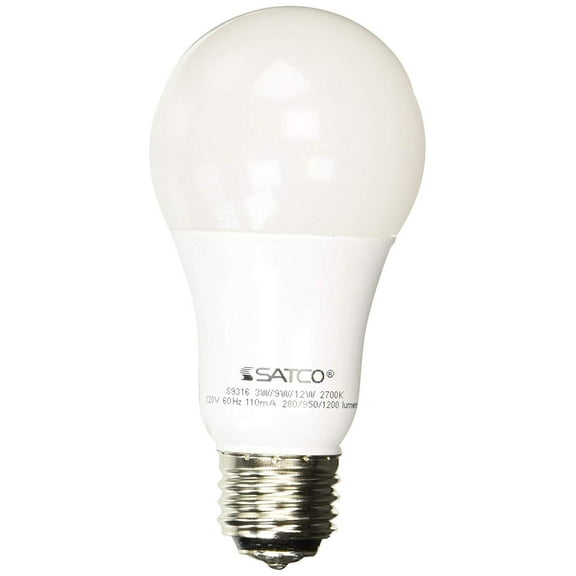 Satco S9316 Medium Light Bulb Finish, 4.66 inches, Frosted White