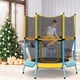 thumbnail image 2 of Costway Trampolín infantil de 122 cm con red de seguridad y marco resistente, color amarillo, 2 of 3