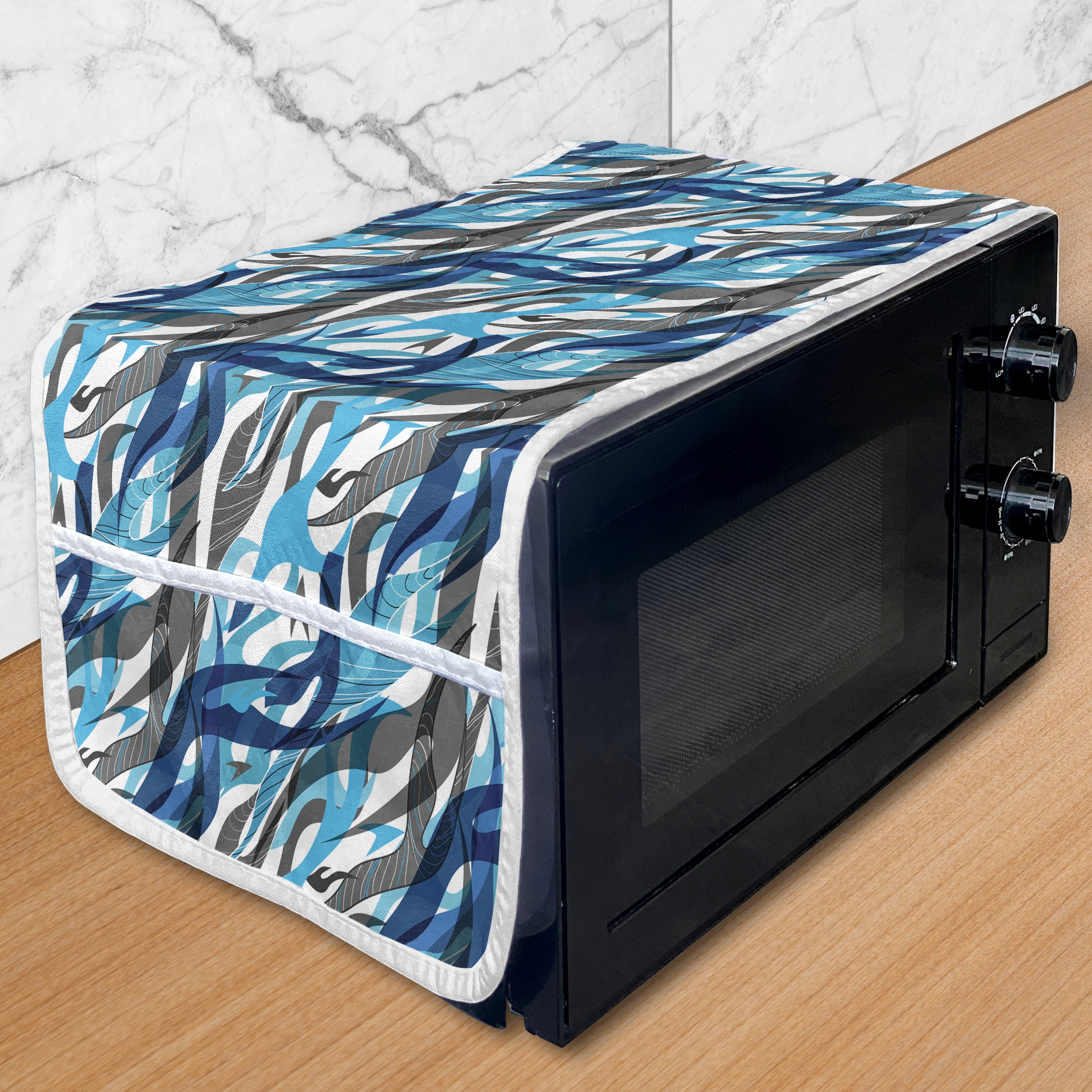 Abstract Microwave Oven Cover, Surreal Expressionism Inspired Image ...