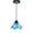 Blue, variant on Virelaxpo Rustic Style Single Head Pendant Light, Vintage Hanging Lamp for Kitchen, Dining Room, and Bedroom Decor, Adjustable Height and Easy Installation Design