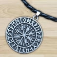 thumbnail image 4 of Xuanheng Steel Nordic Pendant Necklace Men Gift leather, 4 of 5