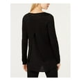 thumbnail image 2 of INC $79 Womens New 1392 Black Metallic Layered Look Long Sleeve Sweater L B+B, 2 of 2