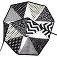 thumbnail image 1 of Banderas 12 3,2 m algodón fiesta boda banderín banderines decoración negro blanco, 1 of 6