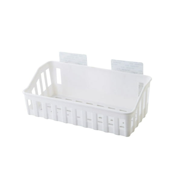 Yonrjhukm Wall Mounted Shower Caddy, Aluminum Alloy Shower Storage Box with Strong Adhesive, No Drilling Required, Versatile Bathroom Organizer for Shower, Kitchen, Living Room