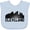 Blue, variant on Inktastic cleveland skyline Boys or Girls Baby Bib
