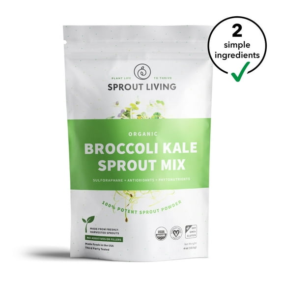 Sprout Living | Organic Broccoli Kale Sprout Mix , 4 oz