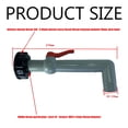 thumbnail image 4 of Accesorio de grifo de plástico de 1000 l, adaptador de tanque de desechos con rosca gruesa de 60 mm para grifo de jardín con adaptador de bañera, exportación 20/25/32 mm (32 mm), 4 of 5
