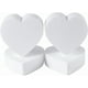 thumbnail image 5 of 6 discos de espuma para pastel con forma de corazón, 4 pulgadas, blanco, ligero, de poliestireno, para práctica de modelado de pasteles., 5 of 9