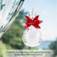 thumbnail image 4 of K9 Crystal Ball Pendant Transparent Prism Octagonal Pendant Beads Wedding Decoration Christmas Decoration,Red, 4 of 5