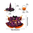 thumbnail image 3 of Porch Goose Fall Decorations Outfits,23 Inch Witch Decoration Print Dress Hat and Candy Container,for Yard Lawn Goose Statue,Festival Front Porch Decor, 3 of 7