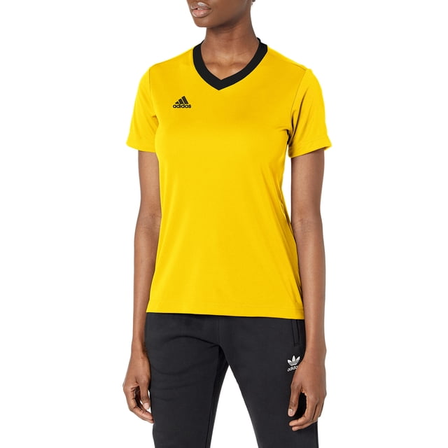 Camiseta adidas Parma 22 para mujer amarilla y negra talla pequeña