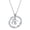 B, variant on 26 Letters Necklace Encircled by Love Stainless Steel Minimalist Open Circle with Engraved Heart for Her D