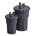 thumbnail image 2 of 2 Piezas Taza De De Silicona Tazas De Entrenamiento Inastillables Para Regalo Bebés Gris Oscuro Hugo  botella de paja, 2 of 10