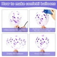 thumbnail image 4 of Pink and Purple Balloons Pink and Purple Birthday Decorations Princess Balloons Birthday Balloons for Girls Pink Confetti Balloons Pink Purple Balloons Purple Wedding Decorations Pastel Purple Balloon, 4 of 7