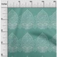 thumbnail image 1 of oneOone Viscose Jersey Fabric Leaves & Floral Block Print Fabric BTY 60 Inch Wide, 1 of 4