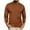 Khaki, variant on Patlollav Mens Shirts Slim Long Sleeve Round Neck Casual Bottoming Shirt T-Shirt Blouse