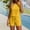 Yellow, variant on Zedker Shorts Sets Women Outfits Sleeveless-neck Casual Loose Top Shorts Set with Pockets Army Green L