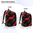 thumbnail image 4 of Xecao Cherry for Canvas College Laptop Backpack, Durable Rucksack Travel Notebook Bag School Backpack Book Bag for Men Women, 4 of 8