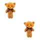 thumbnail image 2 of Guardurnaity Animales de peluche Material de algodón PP Llavero portátil Adorable Útil Mano Siéntete bien Suministro doméstico Llavero creativo Café 2Conjunto, 2 of 6