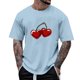 thumbnail image 1 of Tops para hombre, blusas y camisas de manga corta con cuello redondo para hombre, camisetas casuales con estampado de moda para hombre, blusa de manga corta, blusa de poliéster para hombre., 1 of 4