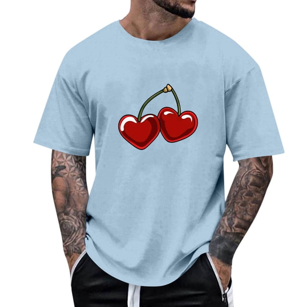 Tops para hombre, blusas y camisas de manga corta con cuello redondo para hombre, camisetas casuales con estampado de moda para hombre, blusa de manga corta, blusa de poliéster para hombre.