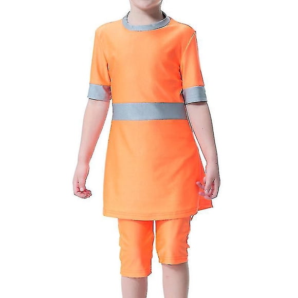 Muslim Kids Girls Islamic Swimwear Modest Burkini Swimsuit Beachwear Swimming Costume