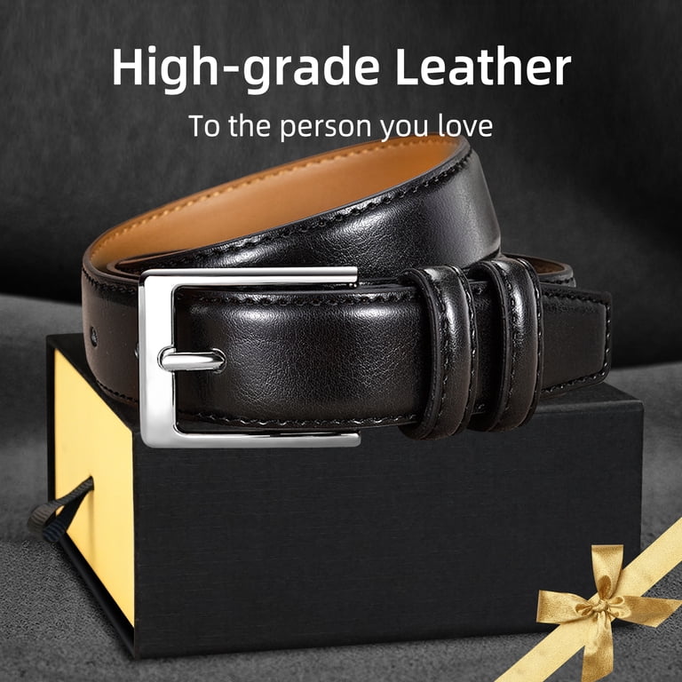Mens Belts,VOLIBELT Leather Dress Belts with Single Prong Buckle for Suits, Jeans, Uniform,Black - Walmart.com Mens Belts,VOLIBELT Leather Dress Belts with Single Prong Buckle for Suits, Jeans, Uniform,Black - Walmart.com