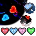 thumbnail image 4 of Wireless Car Solar Triangle Window Glowing Heart Ambient Lights Rechargeabl, 4 of 8