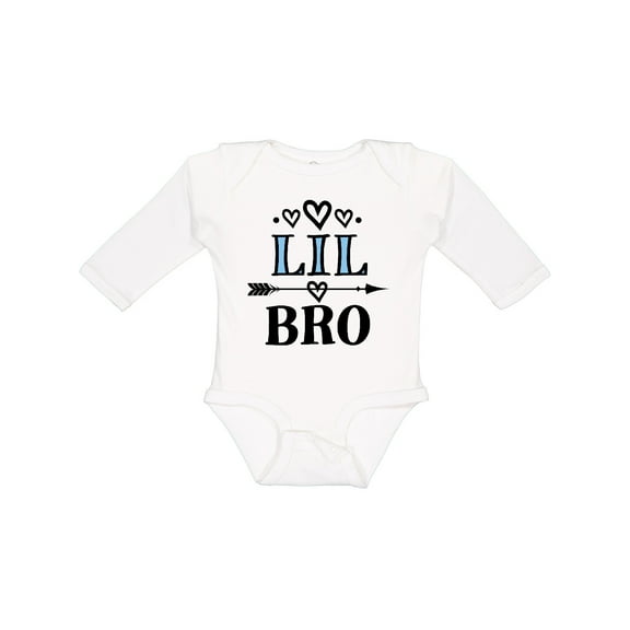 Inktastic Lil Bro Announcement Boys Brother Boys Long Sleeve Baby Bodysuit