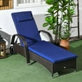 thumbnail image 2 of Outsunny Chaise Longue en Rotin avec Appuie-Tête et Dossier Réglable, 2 of 10