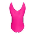 thumbnail image 3 of Women's Swimsuit Slimming Bathing Suit Deep V Neck Color Block Lace Up Back Swimwear, 3 of 5