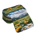 thumbnail image 4 of Goofa Mountain Daisy Meadow Pattern Double Layer Pen Pencil Case, Protective Large Capacity Storage Organizer Pen Pouch, Office College Supplies for Teens Adults, 4 of 7